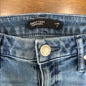 Simply Vera Vera Wang Blue Ankle Cropped Jeans